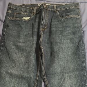 Men's Dark Wash Straight Jeans